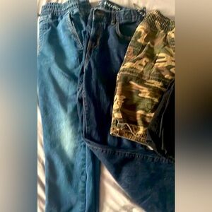 Boys 4 pc Bottoms Lot- children’s place jeans/cargo-denim sz 14/16